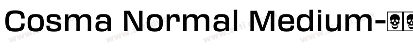 Cosma Normal Medium字体转换